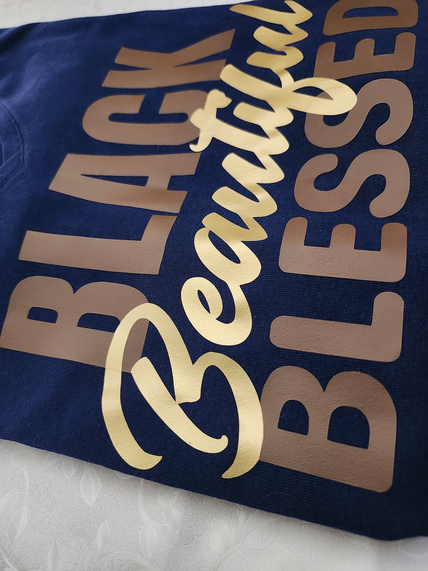 Black Beautiful V-neck Tee
