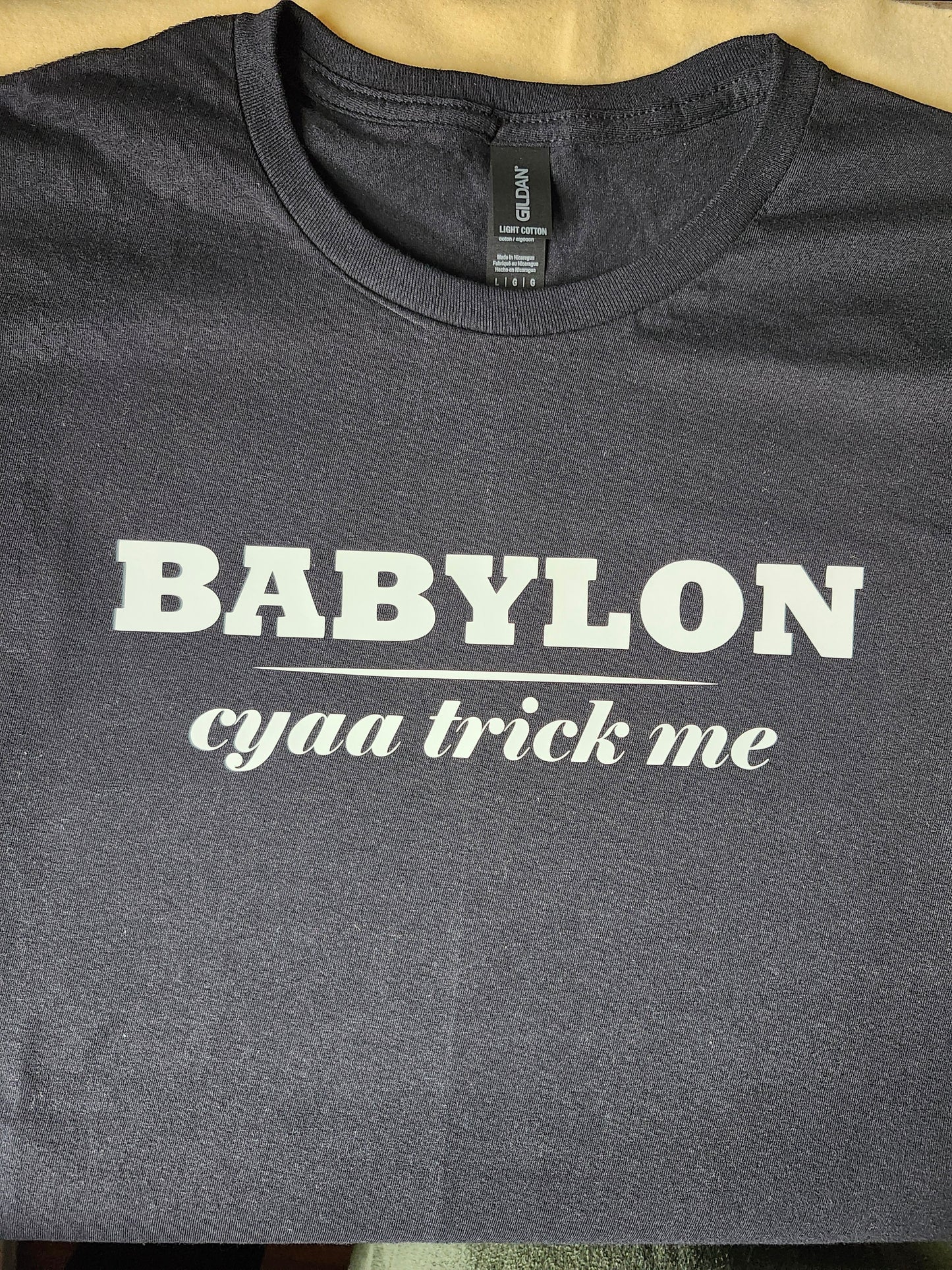 Unisex Jamaican Babylon Graphic T-Shirt – 100% Cotton, Black